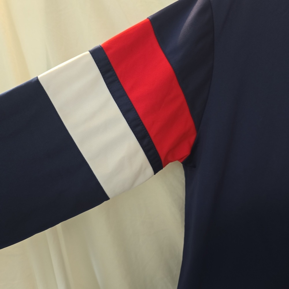 HS U.S. Triestina Long Sleeve Soccer Training Jersey Navy Red White Athletic XL - Picture 5 of 14